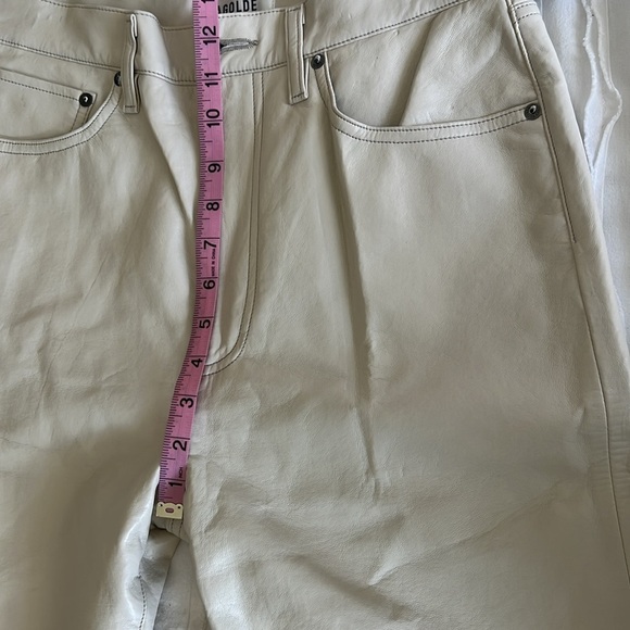 Agolde Recycled Leather 90s Pinch Waist Pants - Picture 4 of 13
